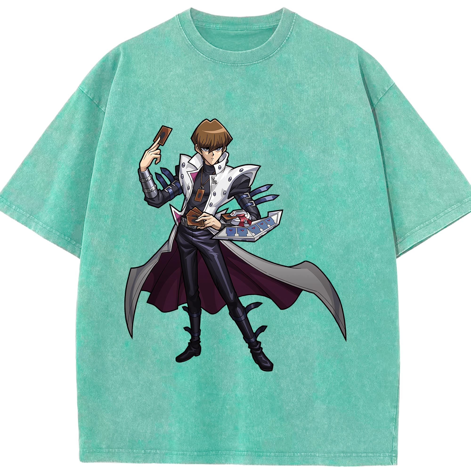 （画像用） 遊☆戯☆王 Yu-Gi-Oh! 綿100% ヴィンテージ風 半袖Tシャツ（フロントプリント）